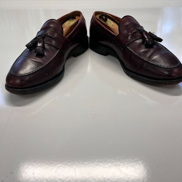 Allen Edmonds Wingham Tassel Loafers 10B Burgundy Oxblood Leather USA main image 7